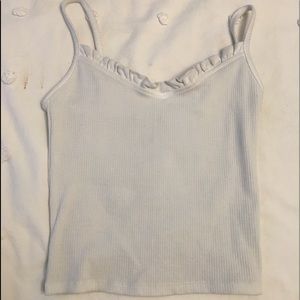ruffled tank top